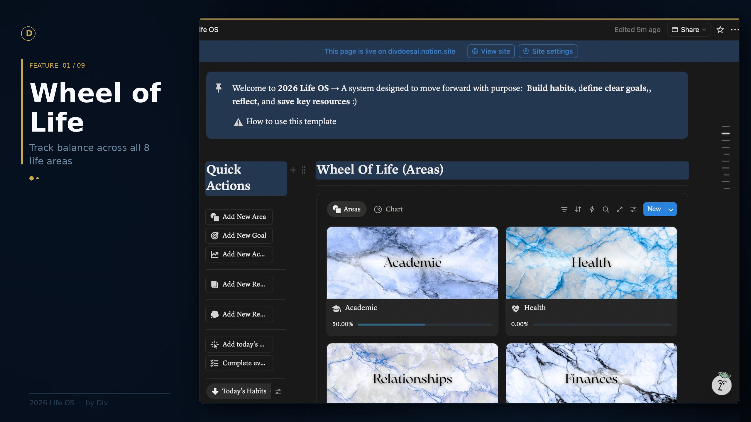 2026 Life OS Notion - Screenshot 4 showing product features and functionality