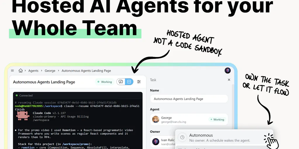 Hosted Agents in Cluing