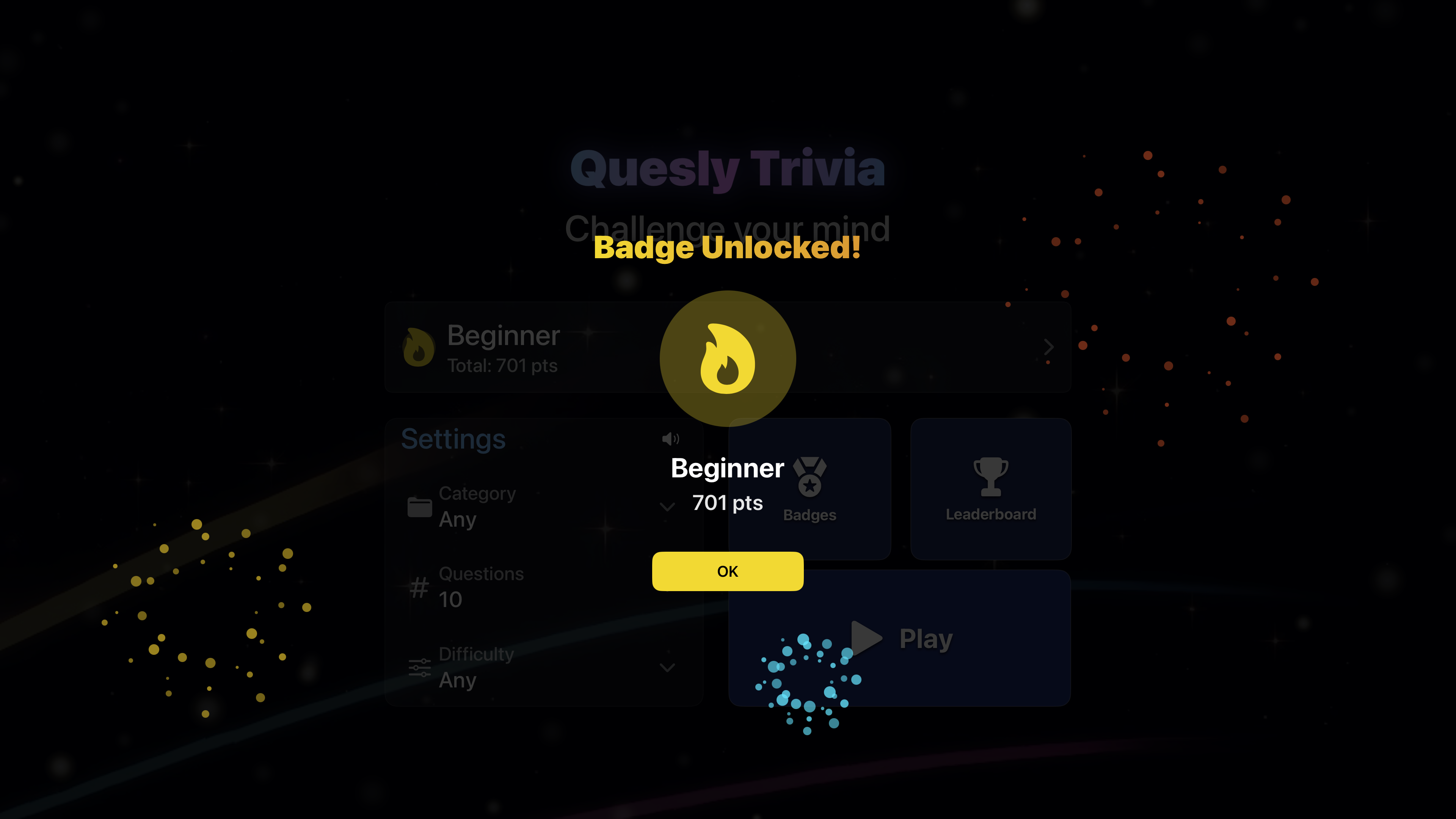 Quesly Trivia - Screenshot 4 showing product features and functionality