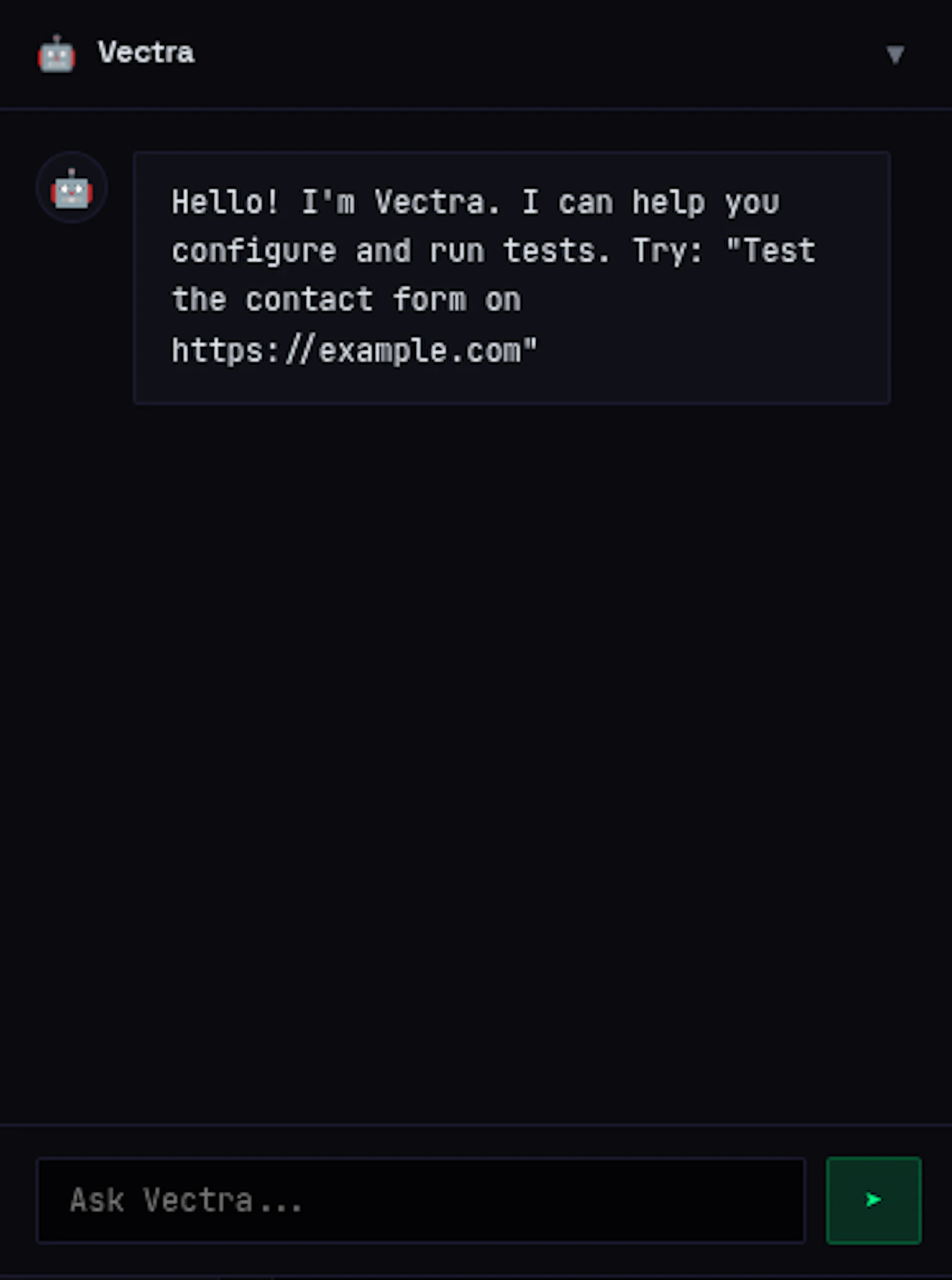 Vectra-QA screenshot 2