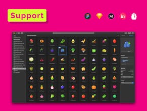 Fruits and Vegetables Icons gallery image