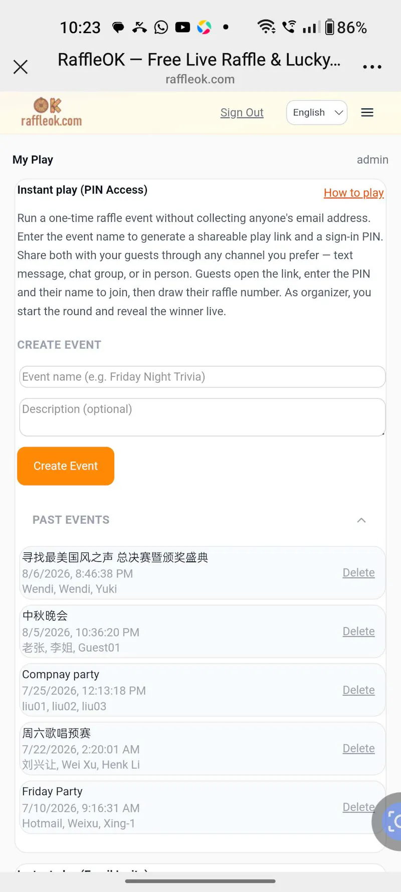 Free live raffle wheel & number draw  screenshot 11