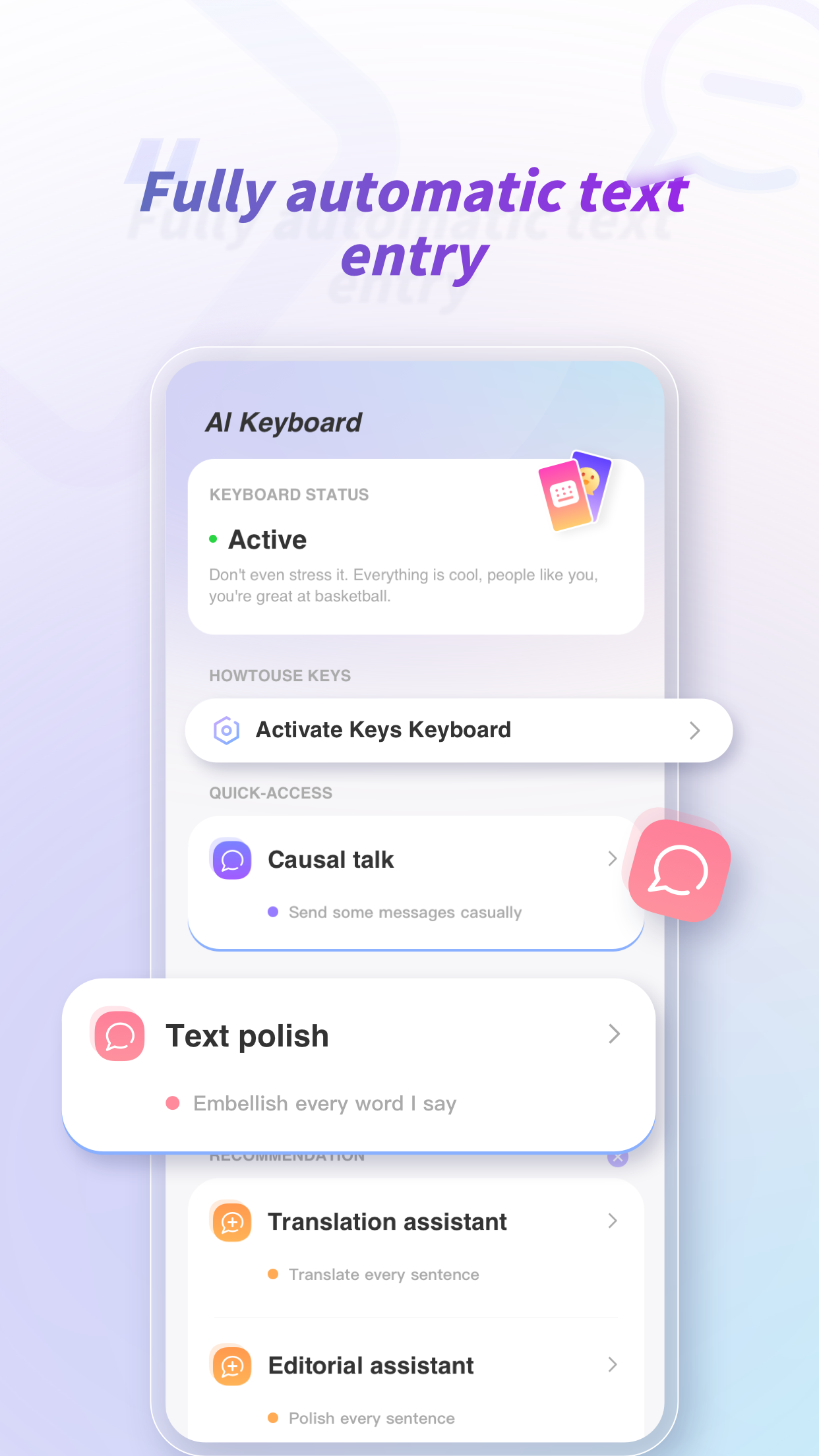 AI123 - AI Keyboard - AI Keyboard | ChatGPT | OpenAI | Input | Writing media 6