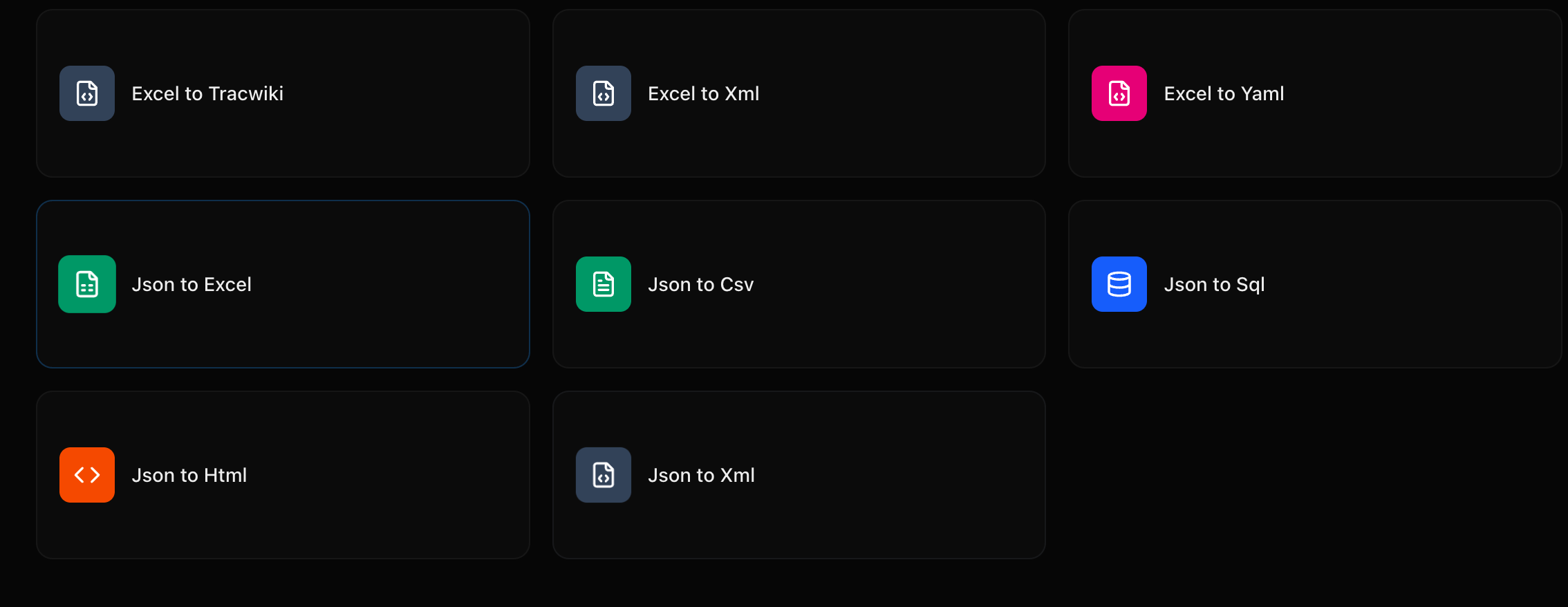exceltojson gallery image
