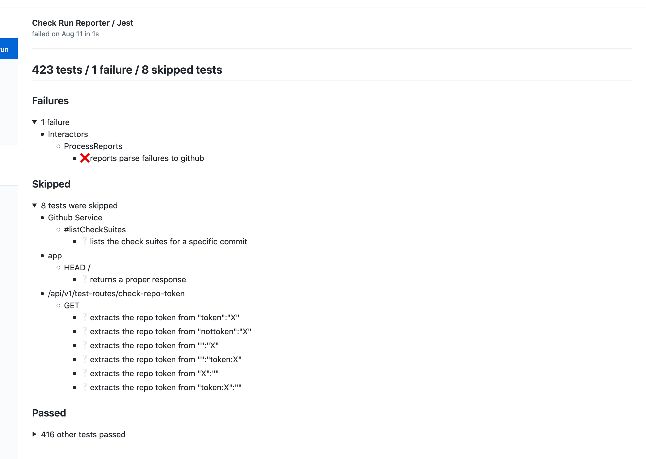 Check Run Reporter gallery image