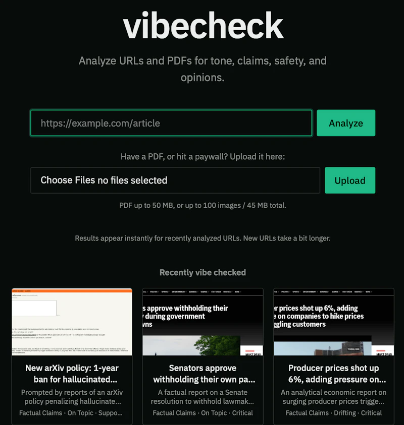 Vibecheck by Open Notes screenshot 3