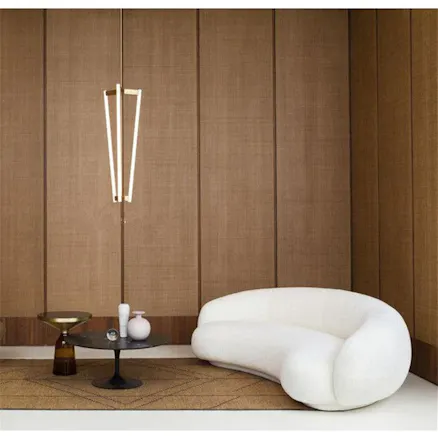 Cashew Curved 3 Seater Sofa gallery image