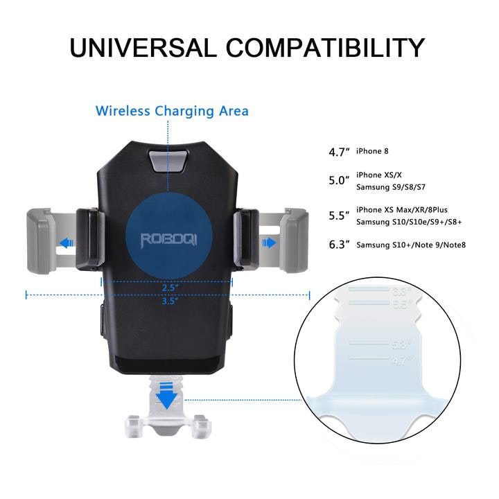 ROBOQI X - Wireless Car Charger Mount gallery image