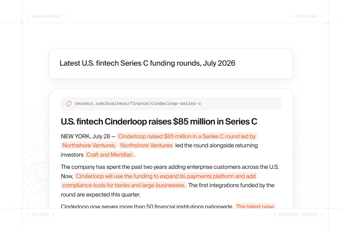 The new Firecrawl /search