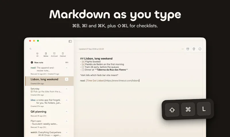 Gravity Notes screenshot 4