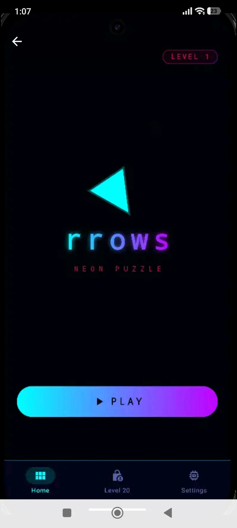 Arrows Neon Puzzle Game screenshot 1