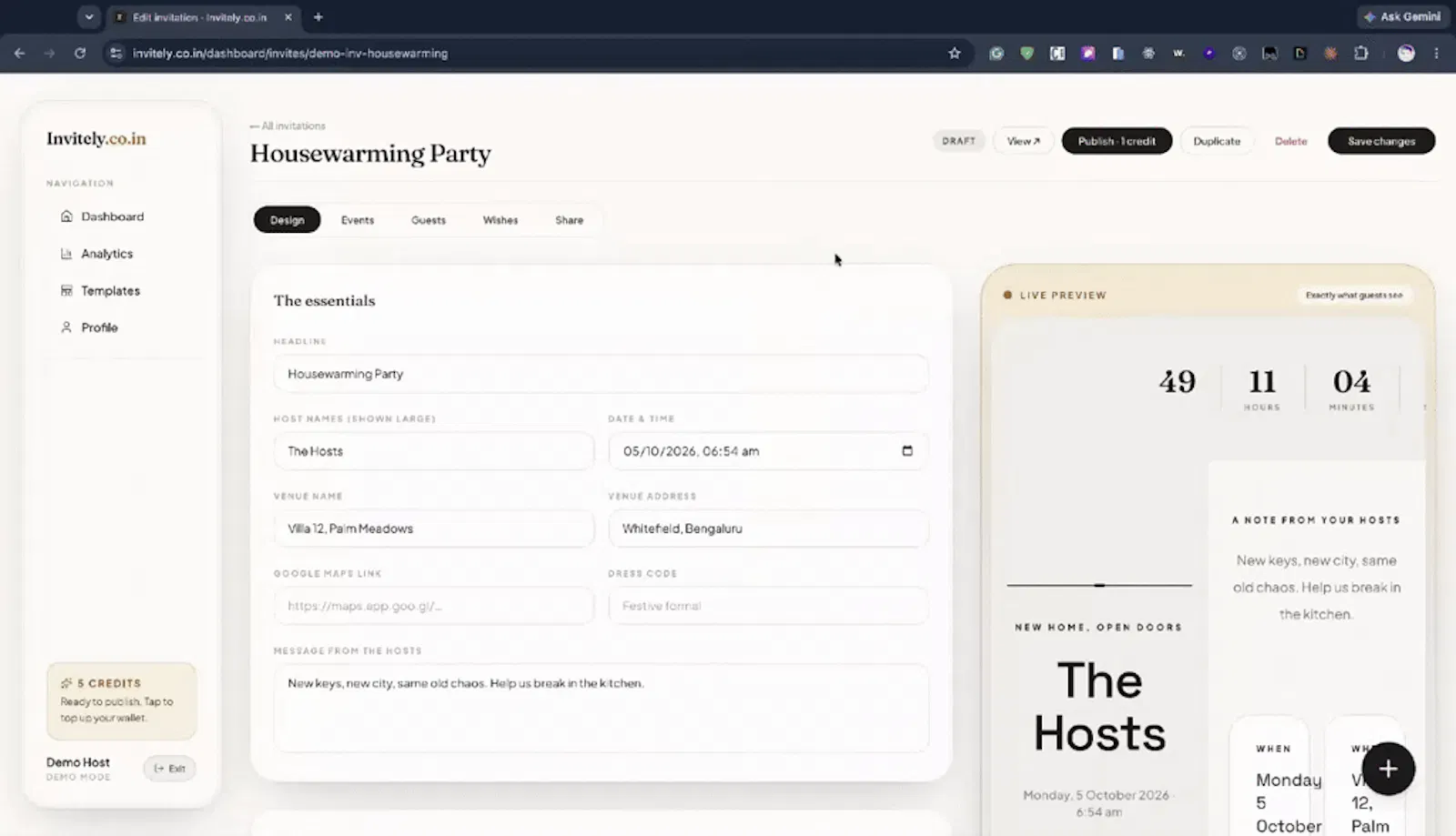 Invitely screenshot 1 (video preview)