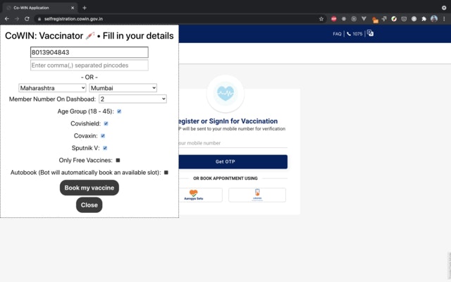 CoWIN Vaccinator gallery image