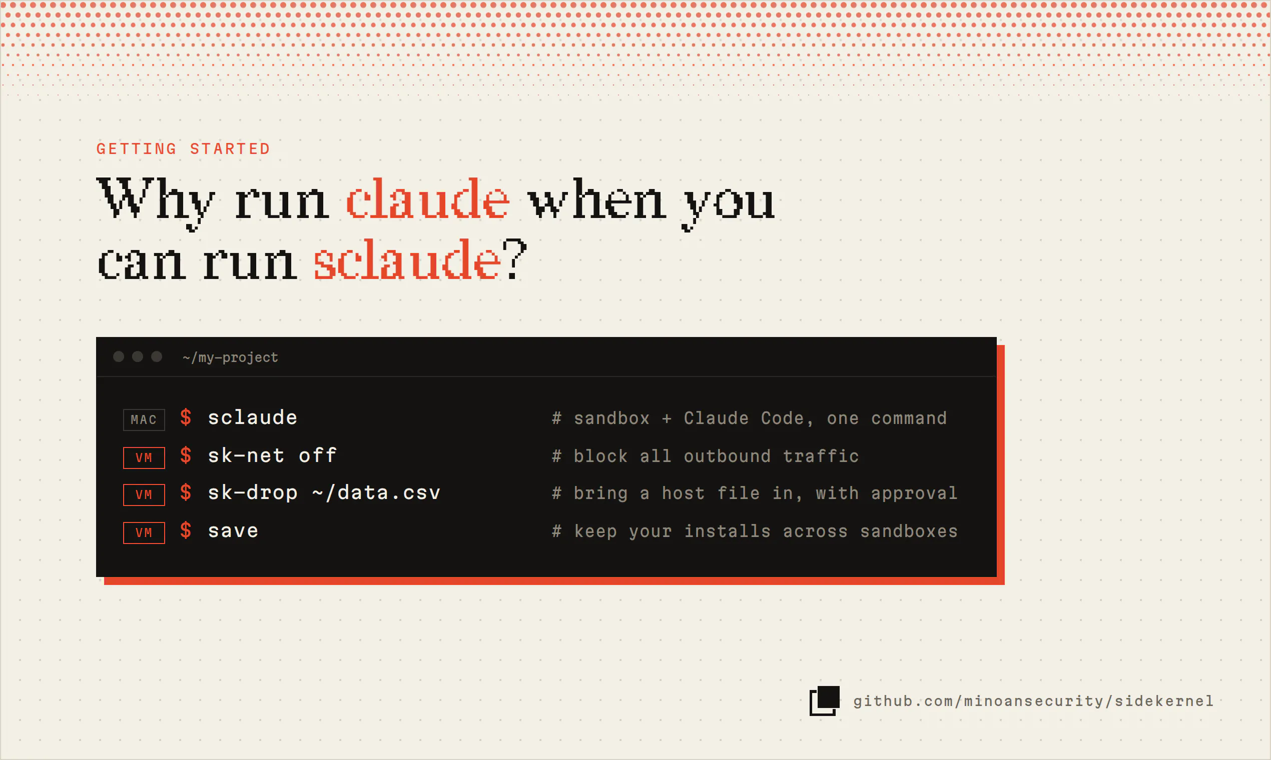 A usable macOS sandbox for Claude Code gallery image