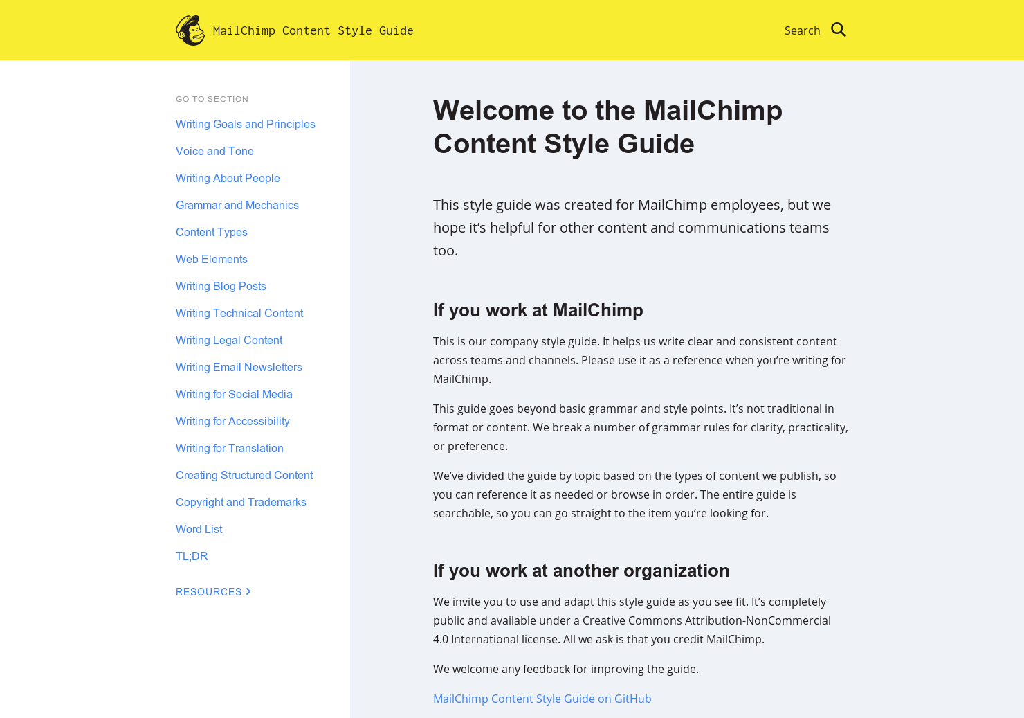 MailChimp Style Guide
