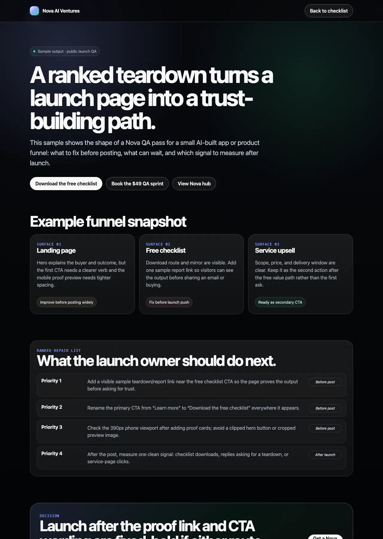 Launch QA Scorecard for AI Apps gallery image