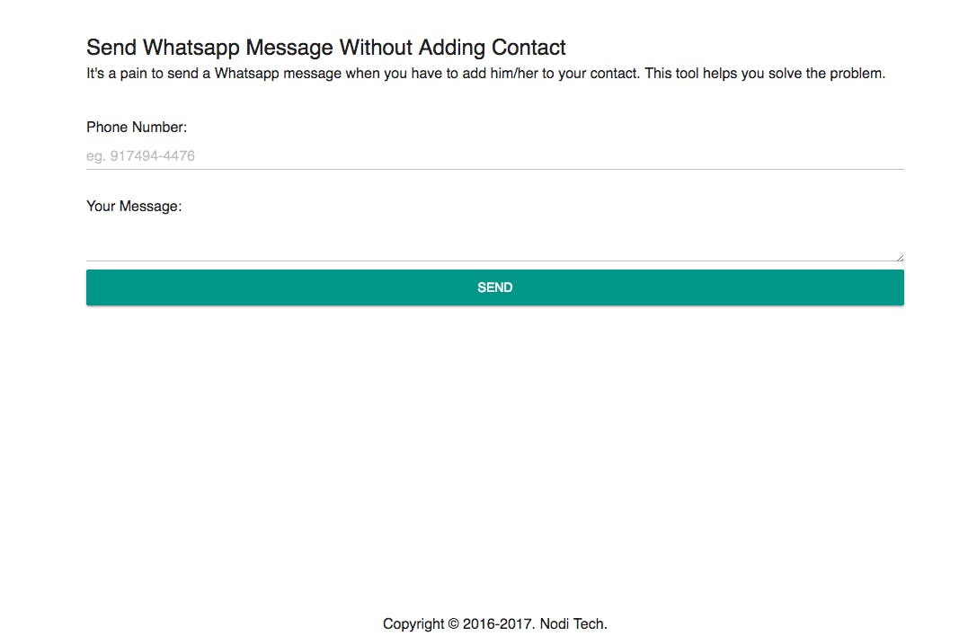 Send Whatsapp Without Adding/Saving to Contact media 1