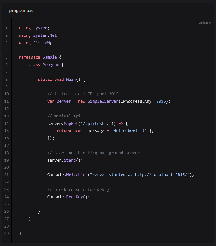 SimpleW gallery image