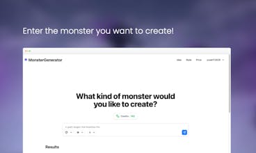 Monster Generator gallery image
