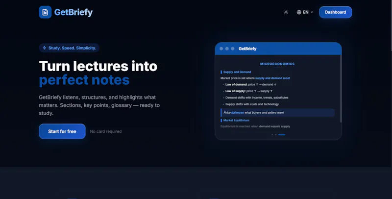 GetBriefy screenshot 1