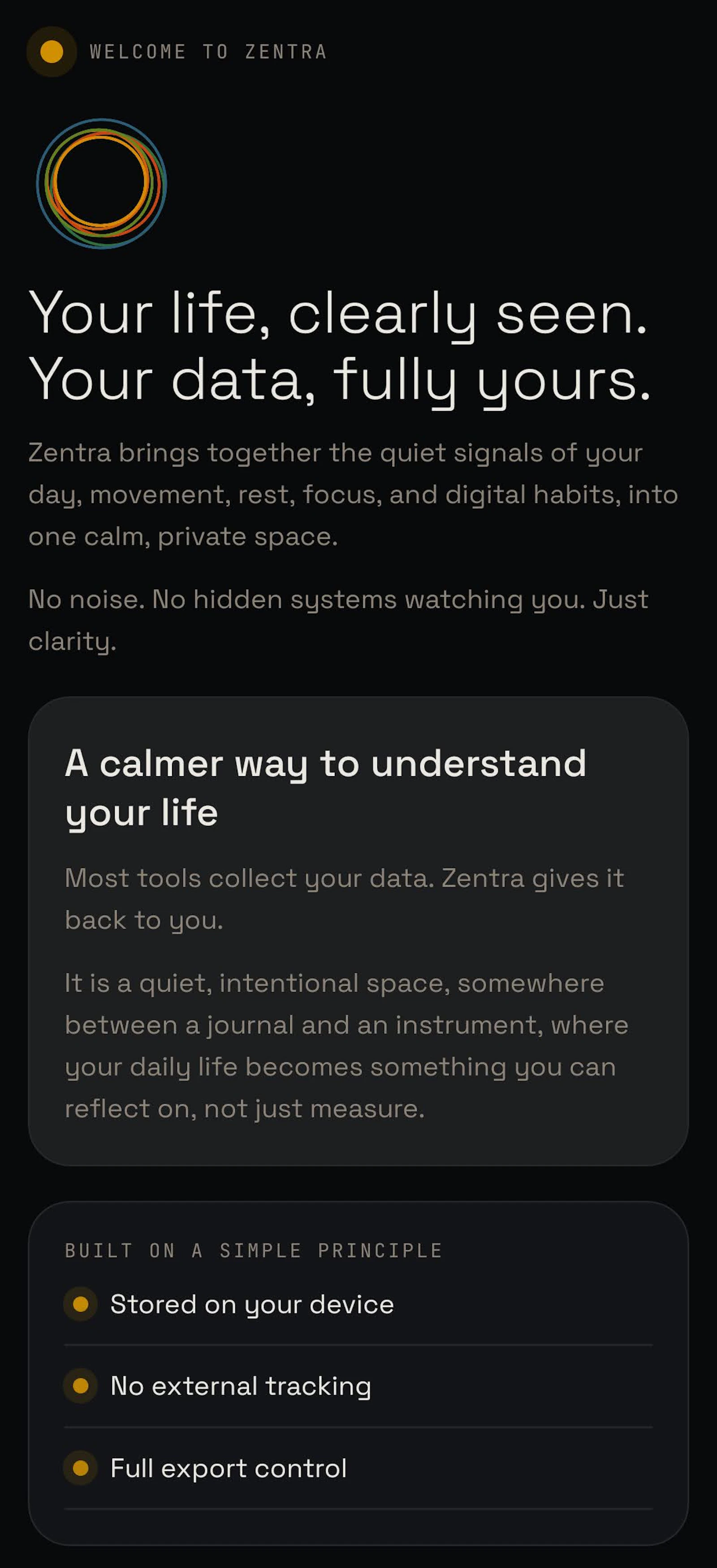 Zentra screenshot 1