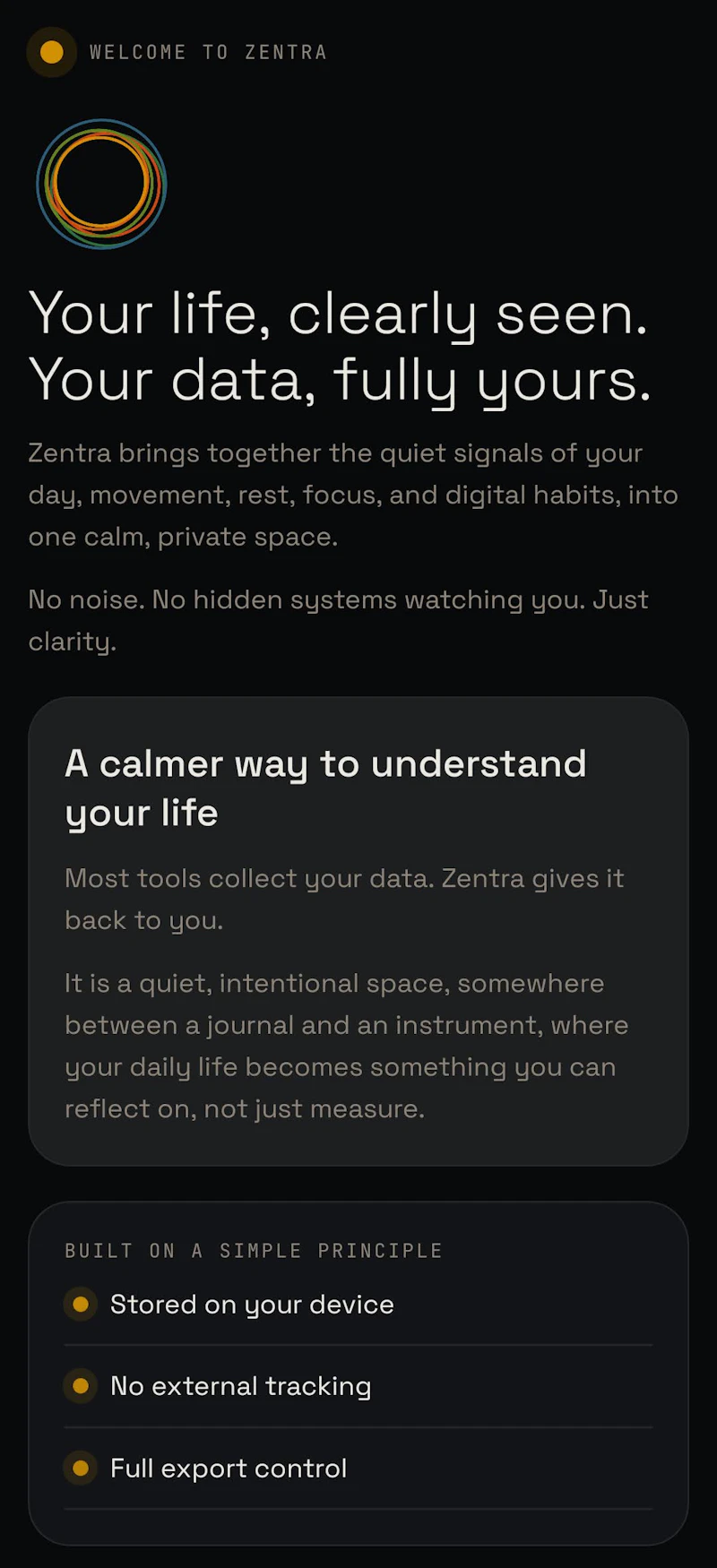 Zentra screenshot 1