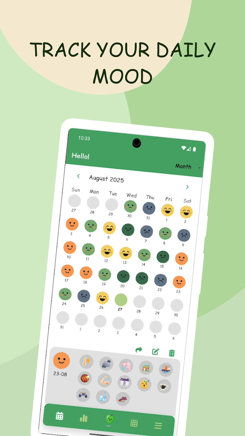 Kokoro: Daily Mood Journal - 🌱 Eén stemming.Één vermelding.Op een dag. media 1