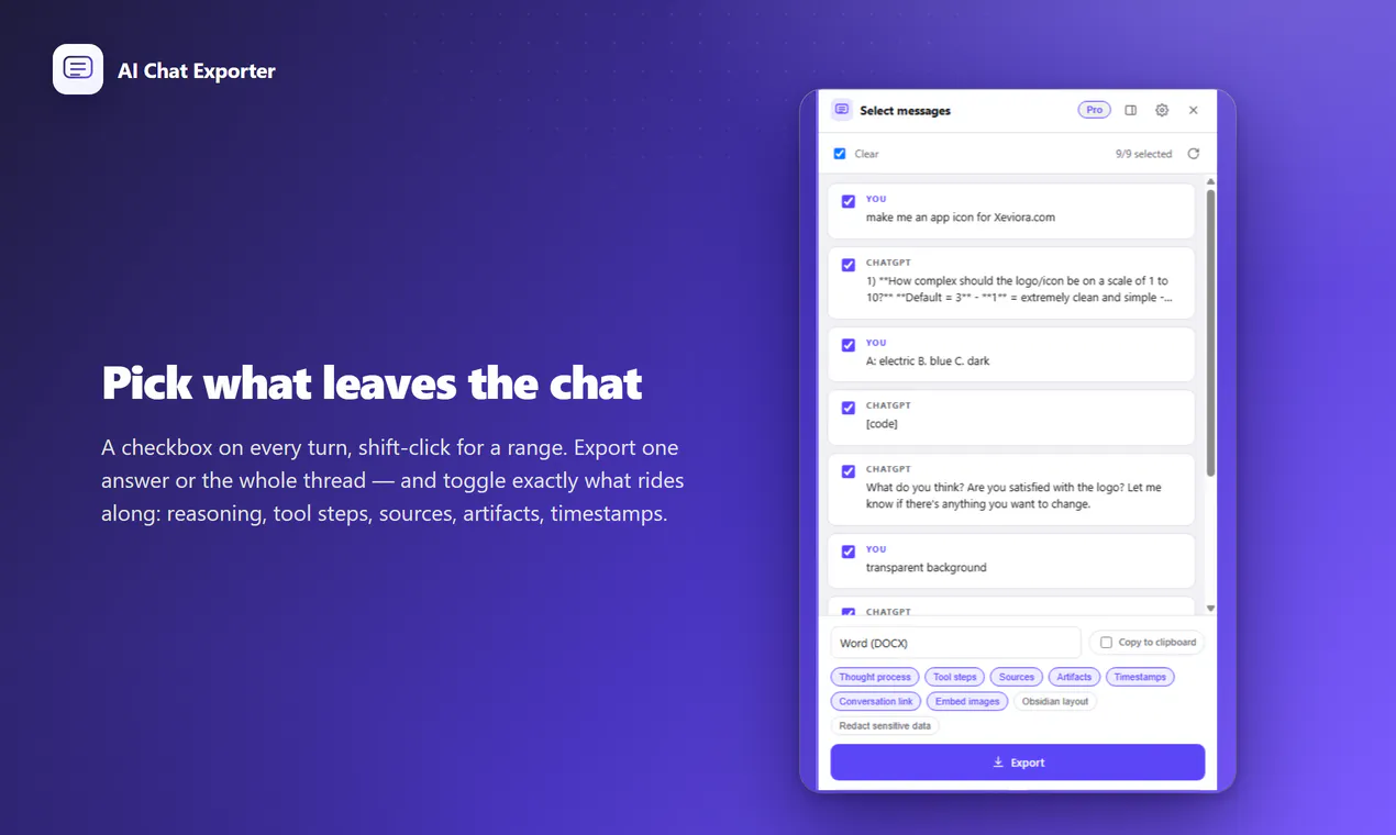 AI Chat Exporter gallery image