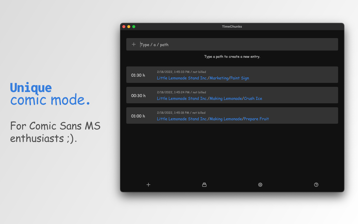 TimeChunks gallery image