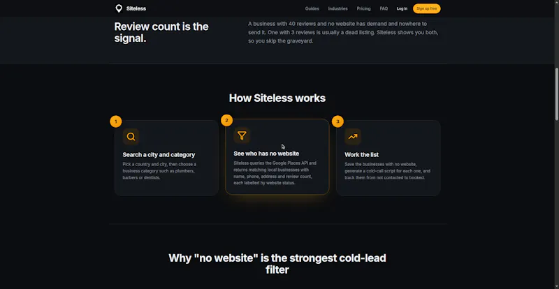 Siteless screenshot 2