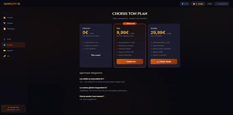 GameLore AI screenshot 3