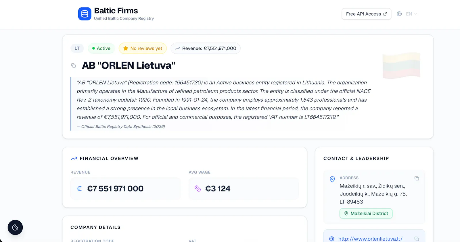 Baltic Firms screenshot 4