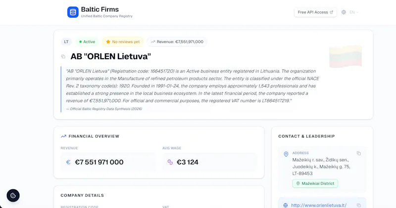 Baltic Firms screenshot 4
