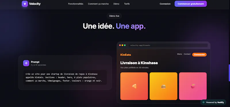 Velocity — Créez  Web & Mobile avec l'IA screenshot 25