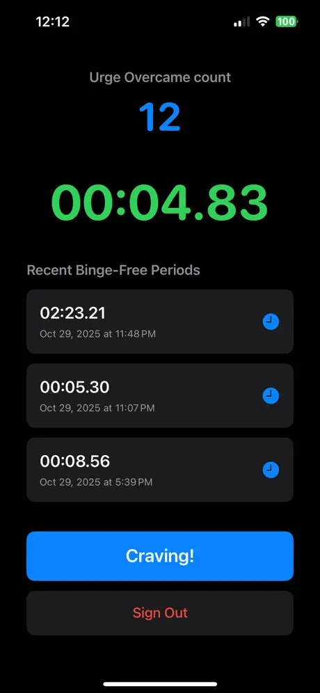 Nurtra - Stop Binge Eating - Screenshot 3 showing product features and functionality