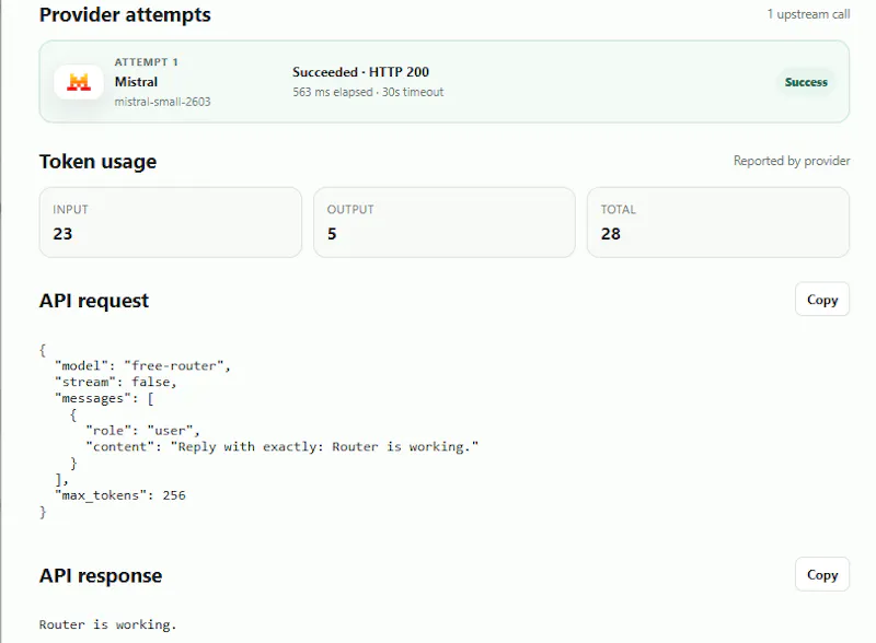 LLM Router · One API for every provider screenshot 6