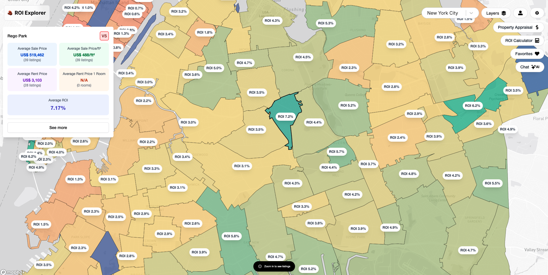 ROI Explorer - Main screenshot showing features and interface