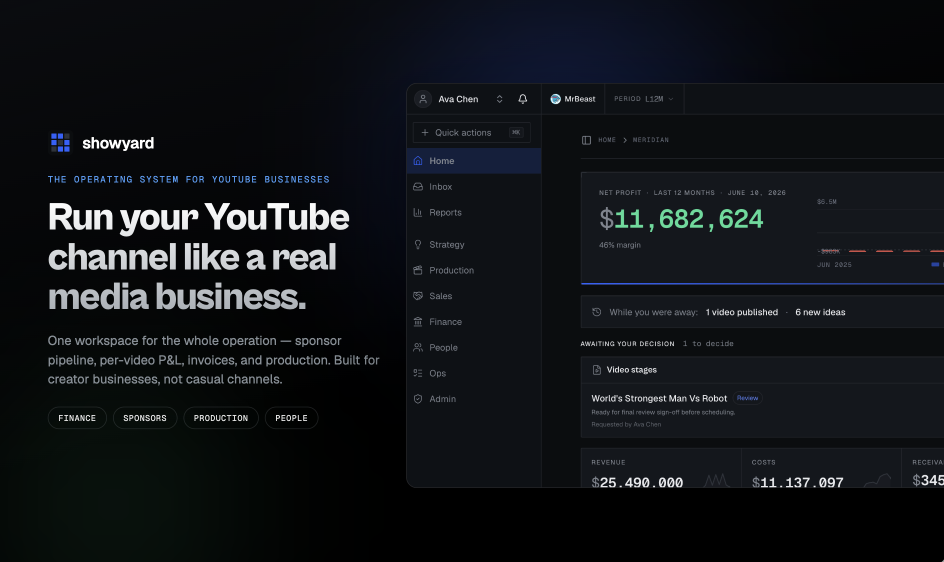 Showyard — One Workspace for YT Creators gallery image