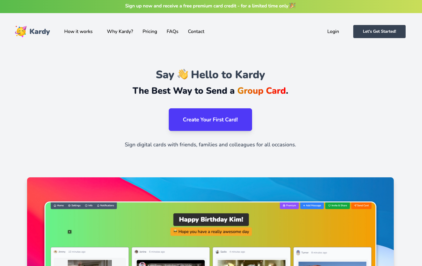 Kardy - Screenshot 2 showing product features and functionality