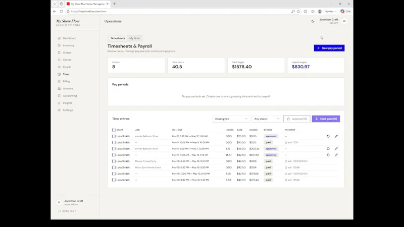 My Show Flow RMS screenshot 1 (video preview)