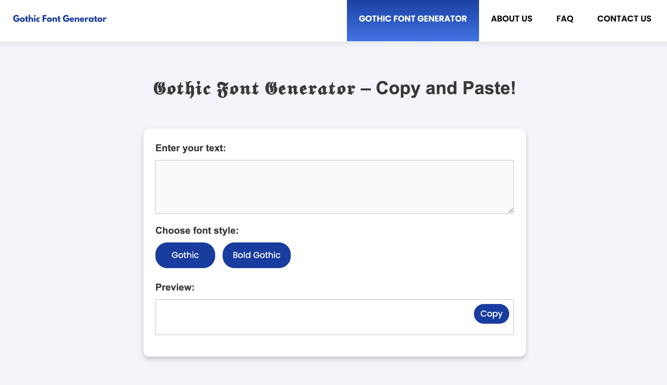 Gothic Font Generator gallery image