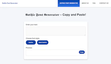 Gothic Font Generator gallery image