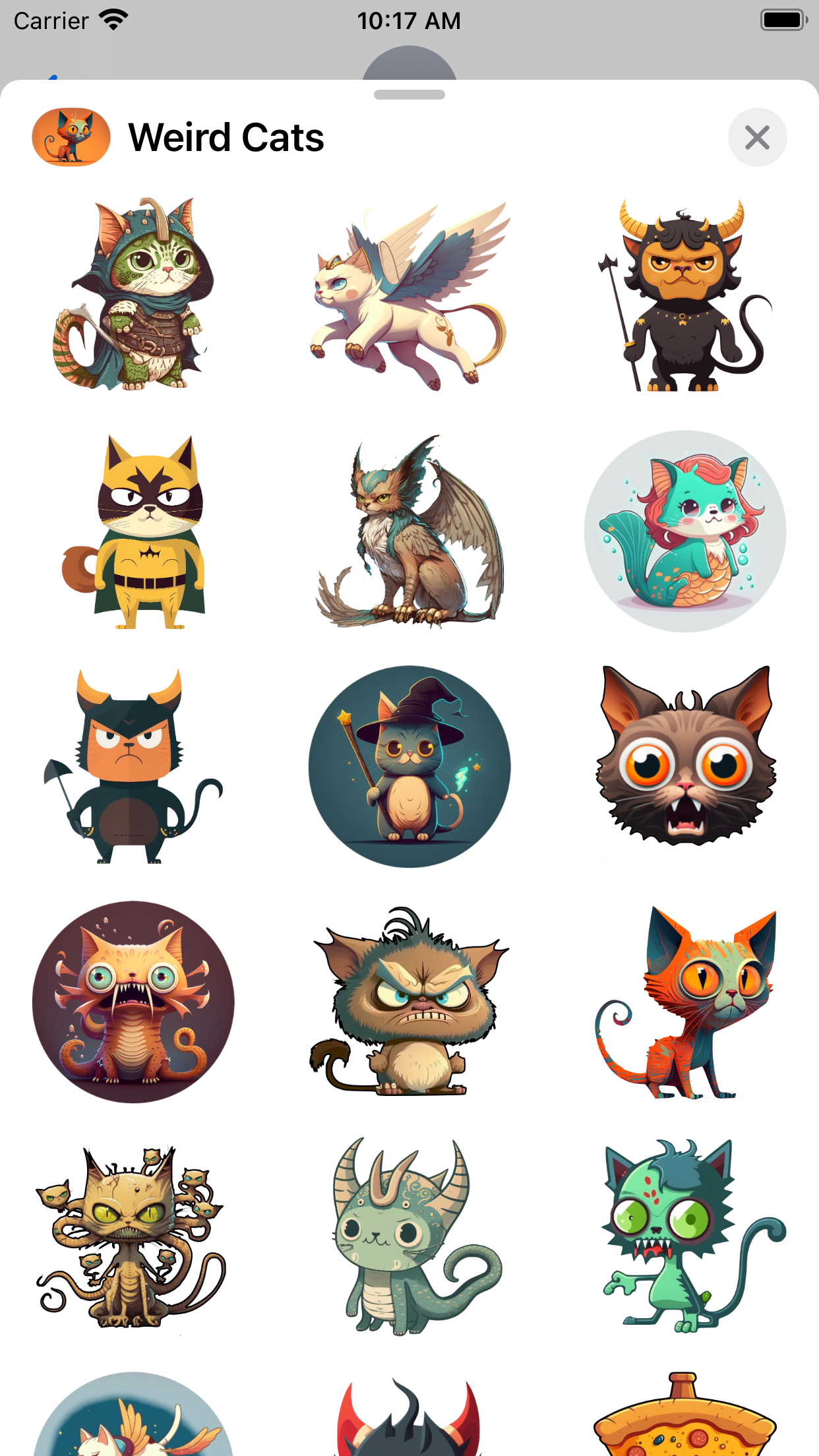 Weird Cats Stickers media 2