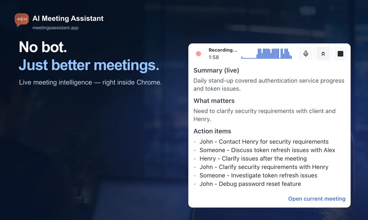 AI Meeting Assistant gallery image