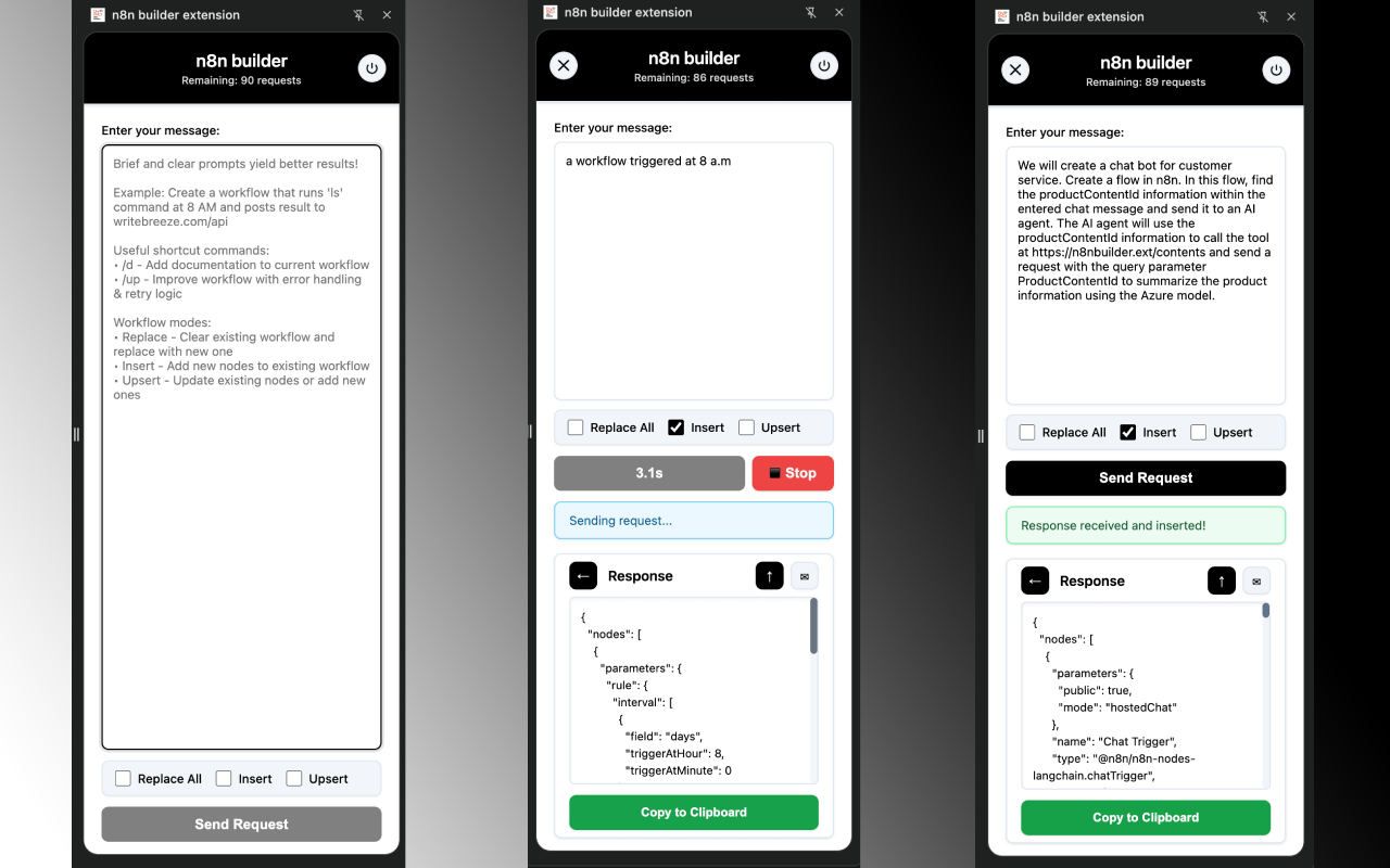 n8n Builder – AI-Powered Assistant gallery image