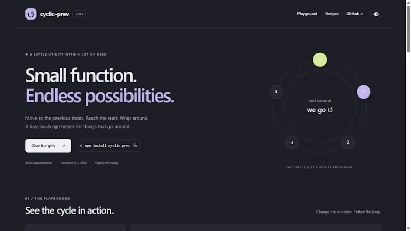 cyclic-prev screenshot 2