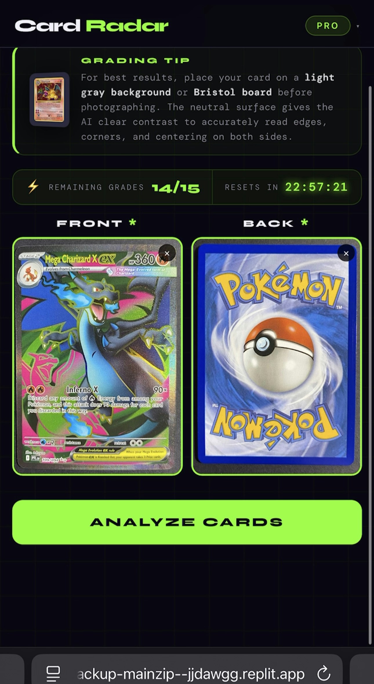 Card Radar — Pokémon Card AI GRADING gallery image