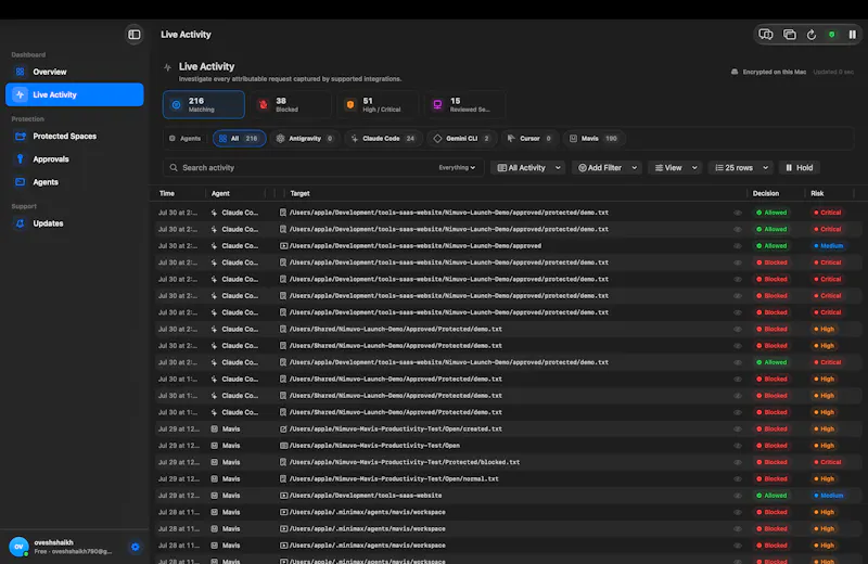 Nimuvo — AI Safety Layer for macOS screenshot 7