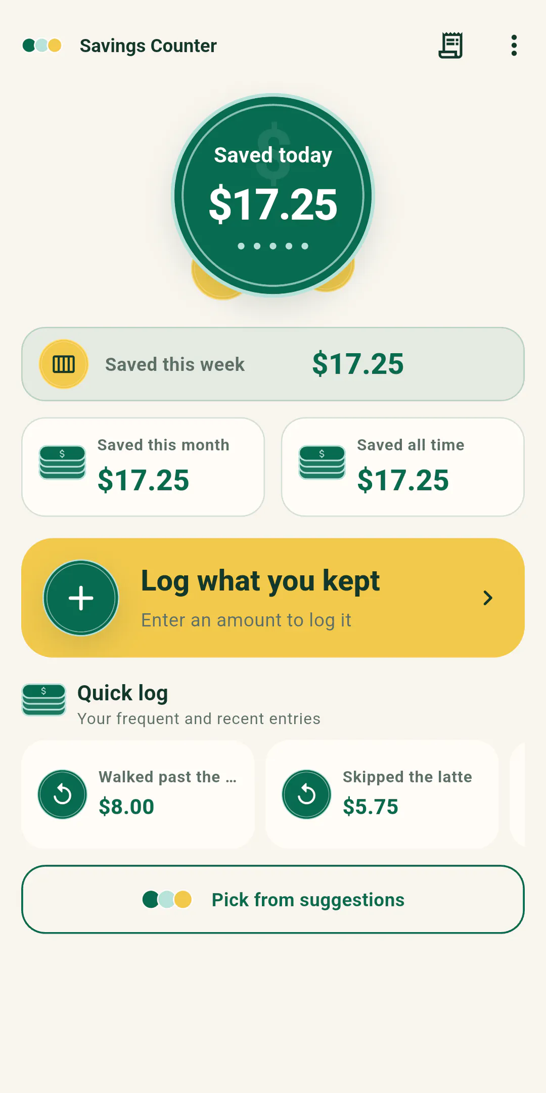 No Buy Savings Tracker gallery image