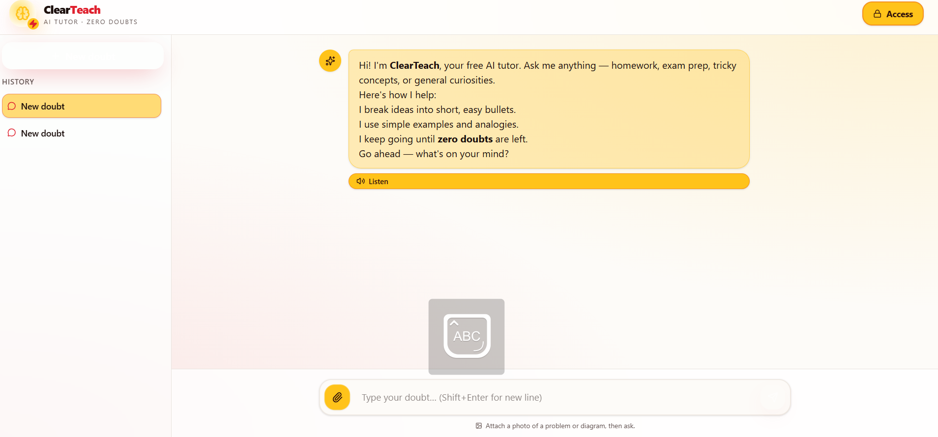 CLEAR TEACH AI TUTOR gallery image